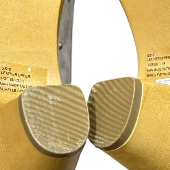 Leather Suede Clogs Slip on Mules Taupe Beige Size 10 - Picture 10 of 11